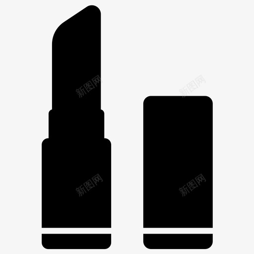 唇膏美容化妆品svg_新图网 https://ixintu.com 化妆品 美容 美容化妆 唇膏 口腔 固体