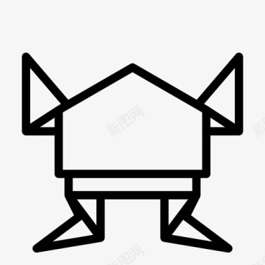 折纸青蛙日本图标
