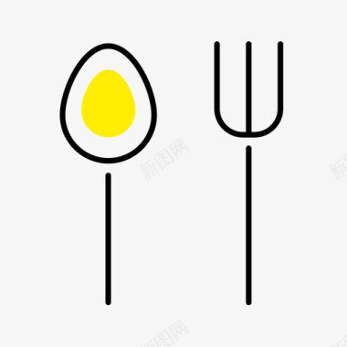 厨房厨具kitchen勺子叉子scoo图标