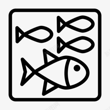 海鲜鱼鱼市场图标