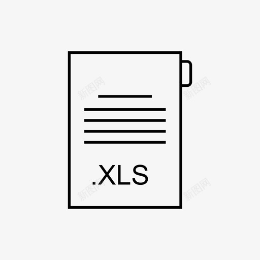 xls文档数据图标文件svg_新图网 https://ixintu.com 文档 文件 类型 数据 图标