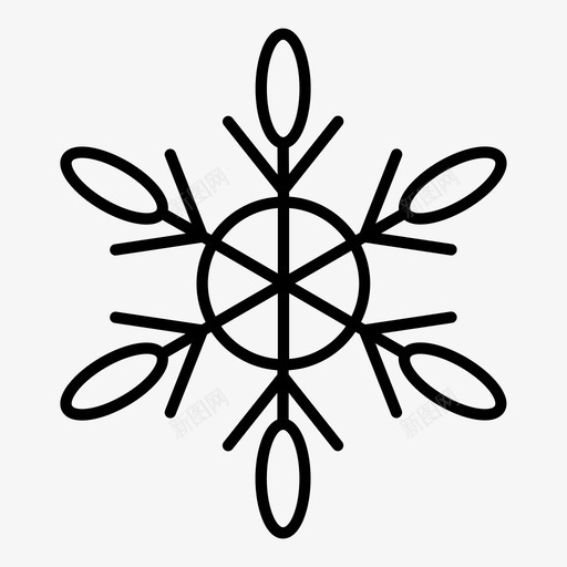 雪花冰冻冰svg_新图网 https://ixintu.com 雪花 冰冻 冻冰 冬天