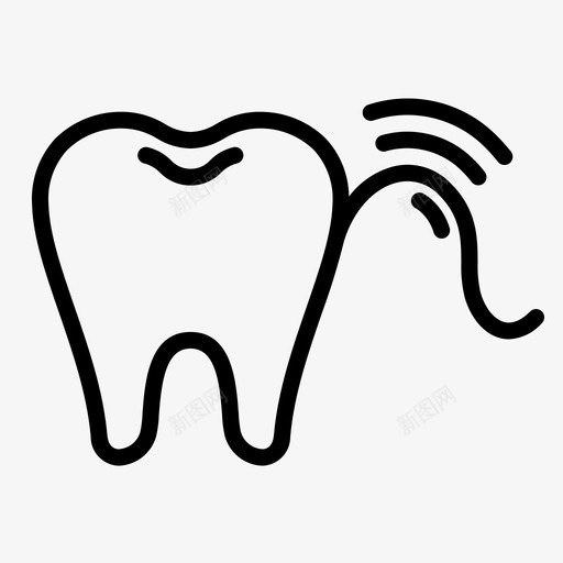 牙龈炎牙齿牙龈svg_新图网 https://ixintu.com 口腔 护理 牙齿 牙龈 牙龈健康刷牙防蛀牙 肿胀