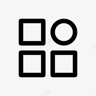 分类菜单粗体行008图标