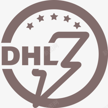 DHL闪电图标