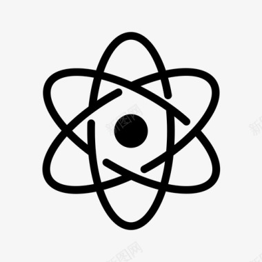 卢瑟福模型原子中子图标