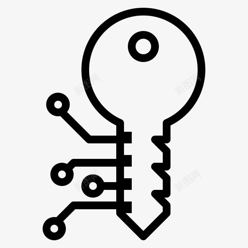 加密密钥访问密钥网络密钥svg_新图网 https://ixintu.com 密钥 加密 数据 保护 访问 网络 线路