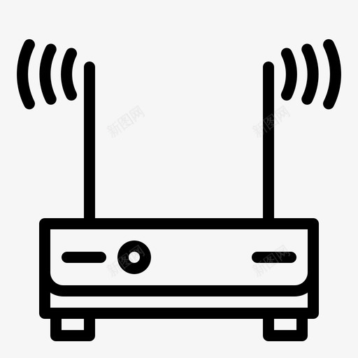 wifi路由器设备信号svg_新图网 https://ixintu.com 路由器 设备 信号