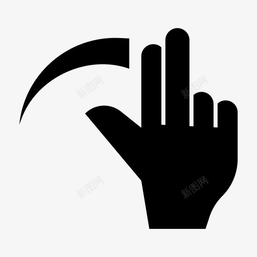 双指刷卡手势手svg_新图网 https://ixintu.com 交互 刷卡 双指 手势 手势双指缩放 触摸