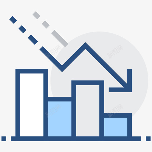 下滑下跌金融股票基金svg_新图网 https://ixintu.com 下滑 下跌 金融 金融股 股票 基金 填充 扁平 简约 精美 圆润