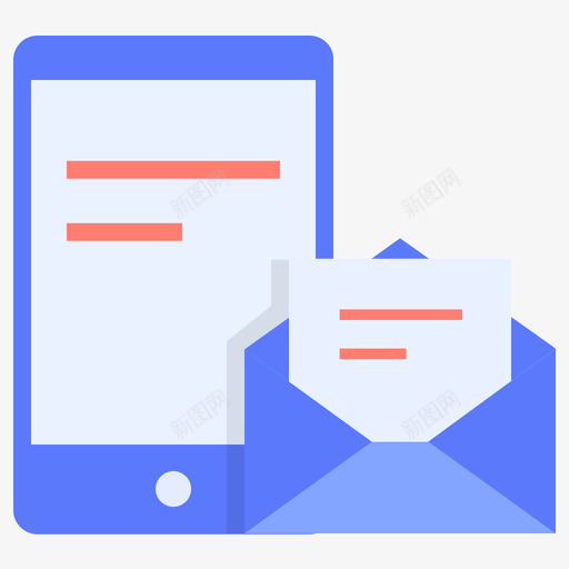 通知方式邮件与短信svg_新图网 https://ixintu.com 通知 方式 邮件 短信