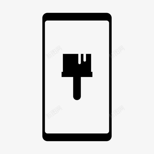 主题画笔显示svg_新图网 https://ixintu.com 手机 主题 画笔 显示 绘画 手机功能 屏幕 幕上 字形