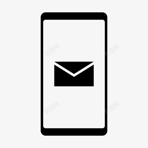 信息信封邮件svg_新图网 https://ixintu.com 信息 信封 邮件 手机 电话 未读 手机功能 屏幕 图示