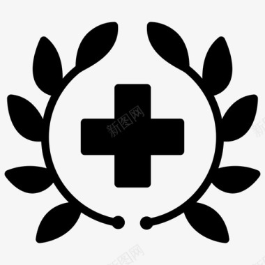 医学徽章成就医生图标