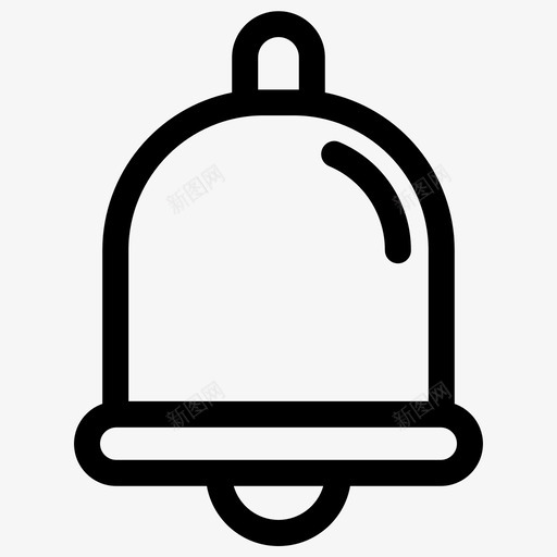 通知警报铃声svg_新图网 https://ixintu.com 通知 警报 铃声 粗体字