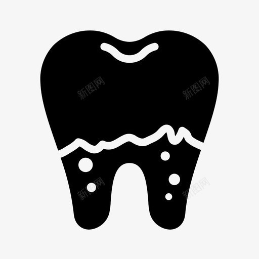 牙周炎折断牙svg_新图网 https://ixintu.com 牙周炎 折断 断牙 牙医 牙齿 牙科 口腔 护理 固体