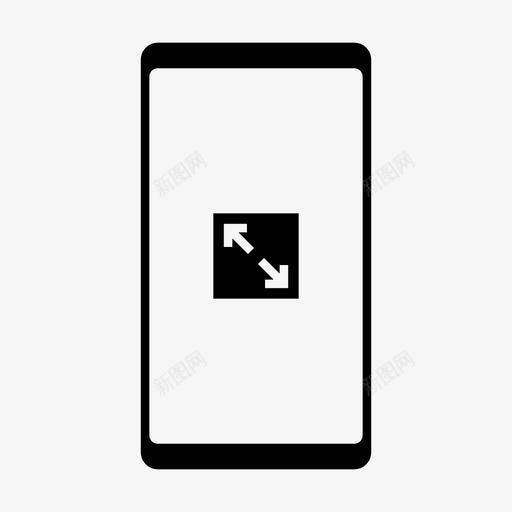 全屏扩展移动svg_新图网 https://ixintu.com 全屏 扩展 移动电话 移动 功能