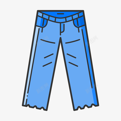 做旧牛仔裤svg_新图网 https://ixintu.com 做旧 牛仔裤