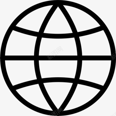 地球互联网网络图标