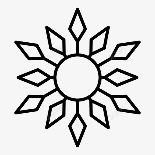 雪花冰冻冰svg_新图网 https://ixintu.com 雪花 冰冻 冻冰 冬天