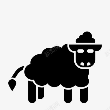 羊农业谷仓图标