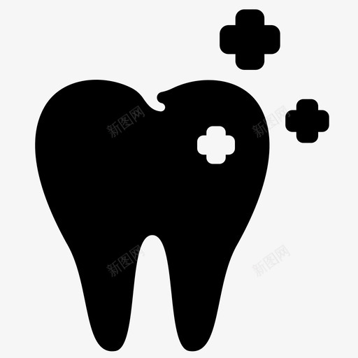 健康牙齿清洁牙科svg_新图网 https://ixintu.com 牙齿 健康 牙科 清洁 医疗 固体