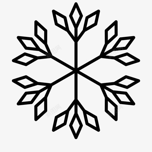 雪花冰冻冰svg_新图网 https://ixintu.com 雪花 冰冻 冻冰 冬天