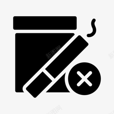 禁止吸烟不良习惯吸烟图标
