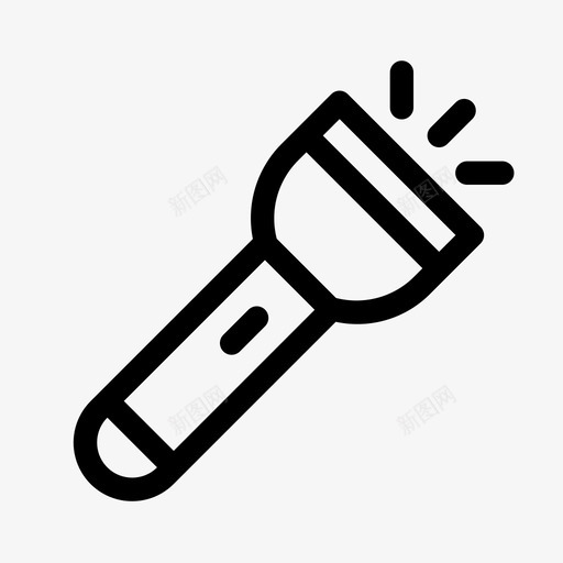 手电筒露营远足svg_新图网 https://ixintu.com 露营 户外 手电筒 远足 外线