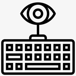 眼睛与键盘图片键盘网络眼睛高清图片