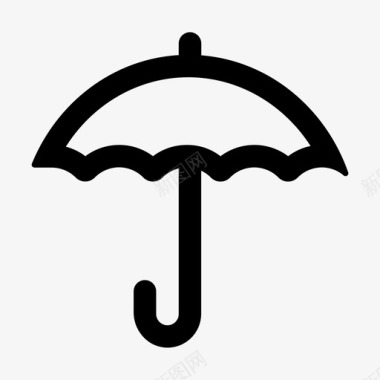 雨伞手机移动功能图标
