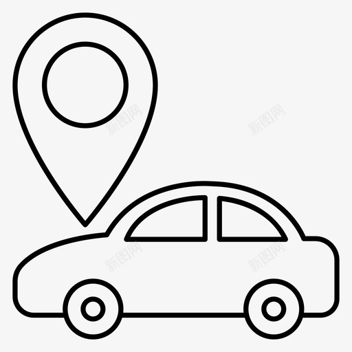 车辆汽车gpssvg_新图网 https://ixintu.com 地图 车辆 汽车 位置 导航 航线 详细 说明