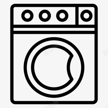洗衣房酒店机器图标