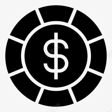 蓝筹股金融投资图标