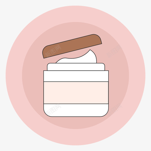 面霜svg_新图网 https://ixintu.com 面霜 填充 手绘 多色 简约 精美 可爱