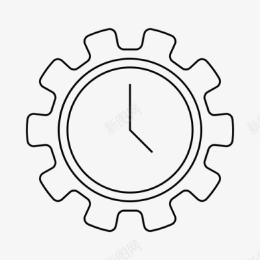 时钟商务计算机图标