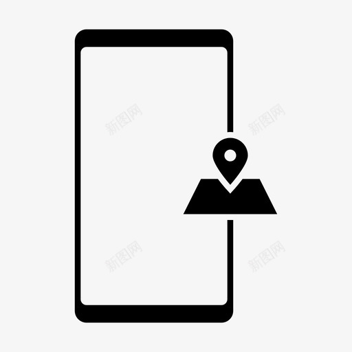 地图查找全球定位系统svg_新图网 https://ixintu.com 地图 查找 全球定位 系统 位置 移动电话 移动 功能 设备 字形
