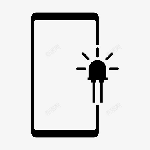 led灯指示灯手机svg_新图网 https://ixintu.com 手机 灯灯 指示灯 手机功能 雕文 设备