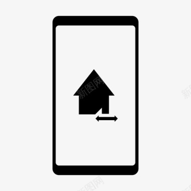 简易模式房屋手机图标