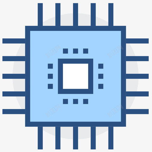 处理器cpugpu显存svg_新图网 https://ixintu.com 处理器 显存 填充 扁平 精美 简约 圆润 商务