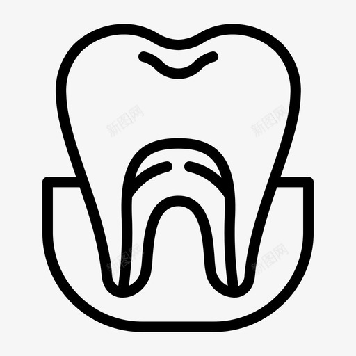 牙根牙科牙医svg_新图网 https://ixintu.com 牙根 牙科 牙医 口腔 护理