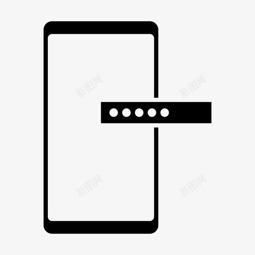 pin钥匙锁屏svg_新图网 https://ixintu.com 手机 钥匙 锁屏 密码 手机功能 标志