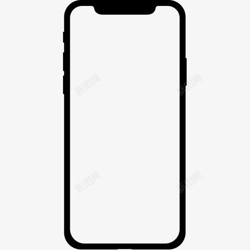 iphoneX模型svg_新图网 https://ixintu.com 模型