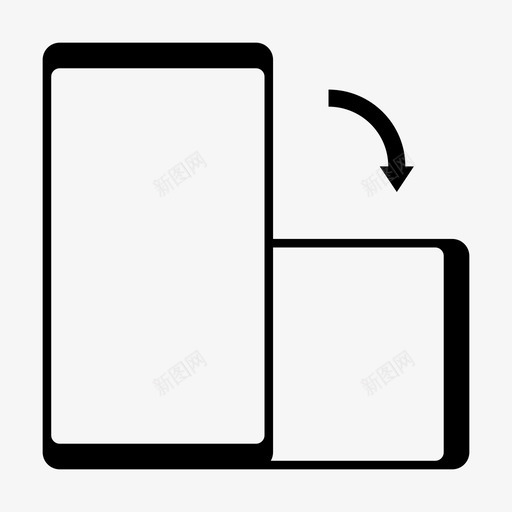 横向移动方向svg_新图网 https://ixintu.com 移动 横向 方向 电话 肖像 开关 功能 字形 设备