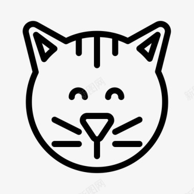 快乐猫表情符号图标