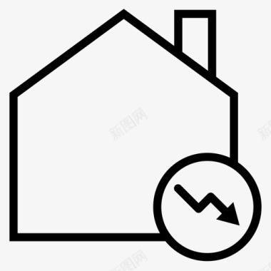 家庭建筑物电子商务图标