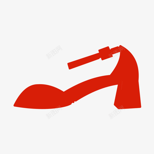 红色高跟鞋svg_新图网 https://ixintu.com 红色 高跟鞋 填充 线性 扁平 手绘 简约 精美 多色 单色 可爱