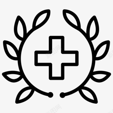 医疗徽章成就医生图标