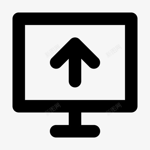 电脑上传箭头互联网svg_新图网 https://ixintu.com 电脑 上传 网络 箭头 互联网 通信