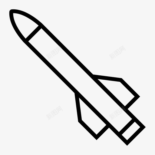 导弹原子弹炸弹svg_新图网 https://ixintu.com 核弹 导弹 原子弹 炸弹 火箭 元素 线图 图标